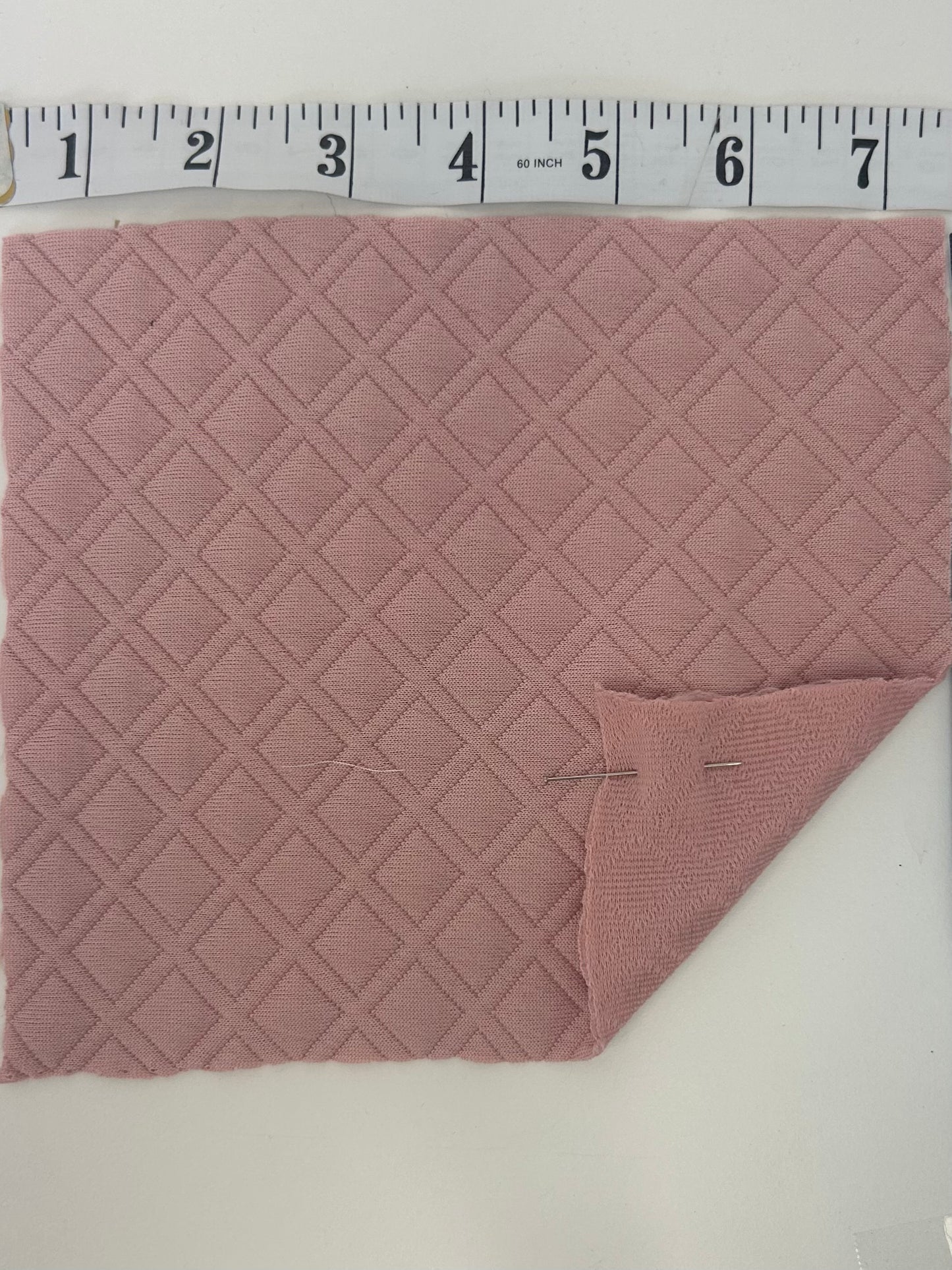 Quilted square knit