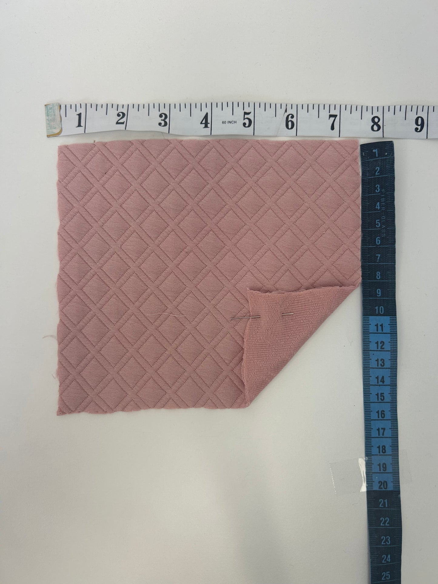 Quilted square knit